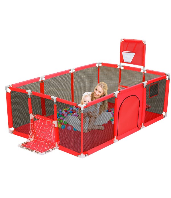 Baby Playpen for Children Playground Baby Furniture Bed Barriers Safety Folding Baby Park Baby Crib Indoor Baby Safety Fences - 