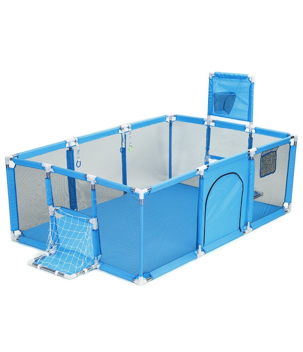 3 in 1 Baby Playpen Interactive Safety Indoor Gate Play Yards Tent Basketball Court Kids Furniture for Children Large Dry Pool P