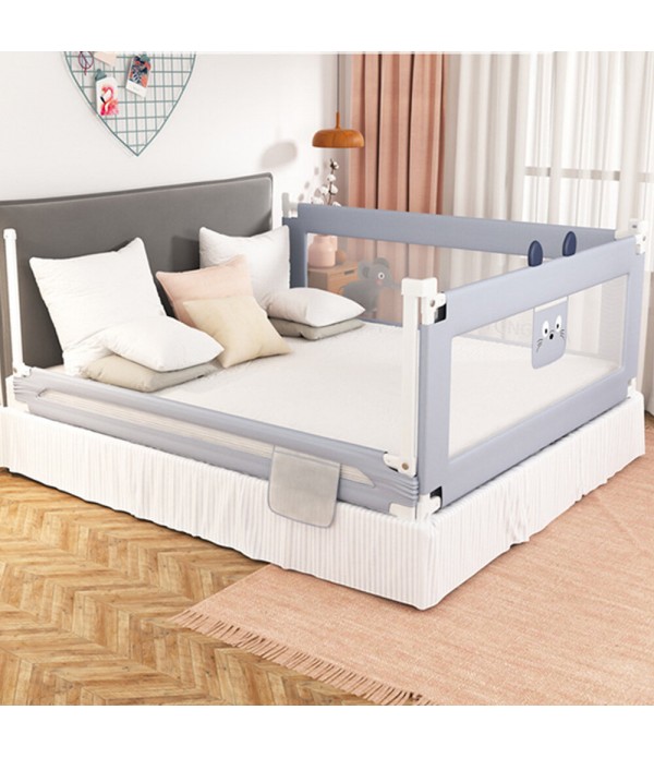 1.5m/1.8m/2.0m Adjustable Folding Kids Safety Bed Rail/BedRail Cot Guard Protecte Child Toddler - Grey 1.5m