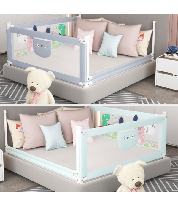 1.5m/1.8m/2.0m Adjustable Folding Kids Safety Bed Rail/BedRail Cot Guard Protecte Child Toddler - Grey 1.5m