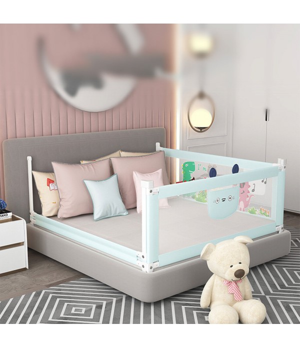 1.5m/1.8m/2.0m Adjustable Folding Kids Safety Bed Rail/BedRail Cot Guard Protecte Child Toddler - Grey 1.5m