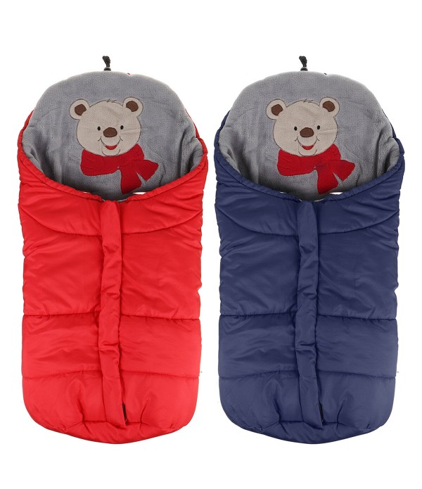 Baby Sleeping Bag Universal Baby Stroller Blanket Waterproof Baby Stroller Quilt Sleeping Bag Dual-purpose Blanket - Red