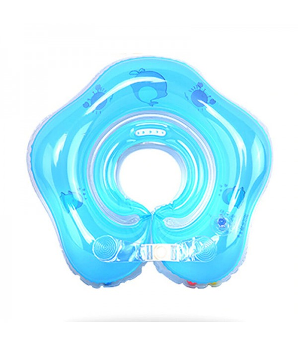 Swimming Baby Accessories Neck Ring Tube Safety Infant Float Circle for Bathing Inflatable Flamingo Inflatable Water - Orange