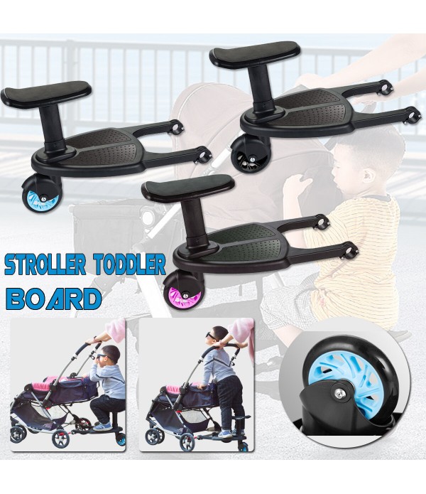 Stroller Board Toddler Buggys Board Wheel Board Skateboard Pushchair Stroller Kids Safety Comfort Step Board for Prams Joggers -