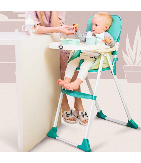 Multi-function New Style Portable Folding Baby Dining Chair Babies Toddler Booster Seat Kids Food Eating Chair - Green