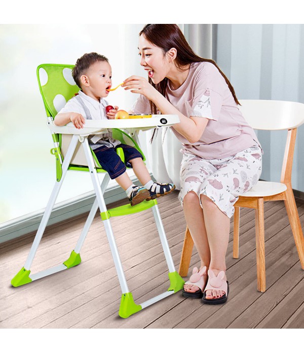 Multi-function New Style Portable Folding Baby Dining Chair Babies Toddler Booster Seat Kids Food Eating Chair - Green