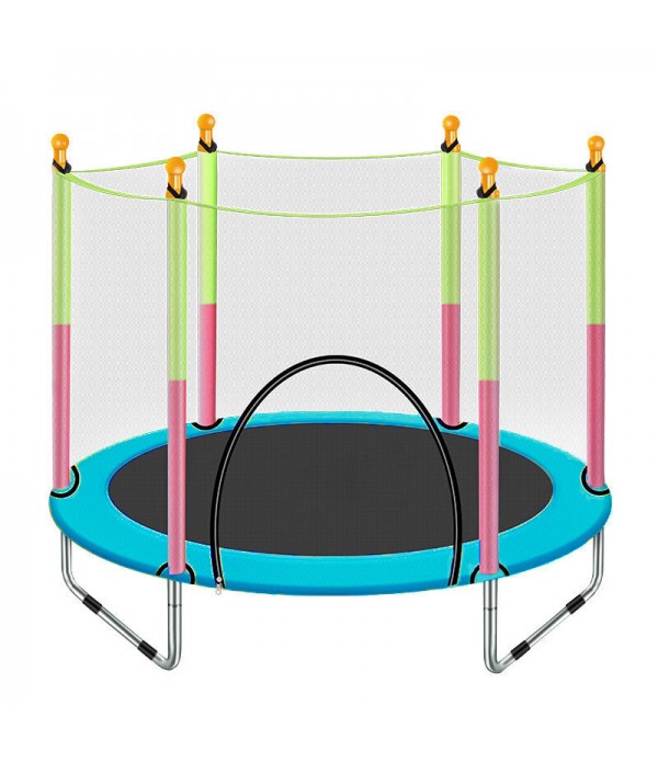 Kids Trampoline with Enclosure Safety Net Jumping ...