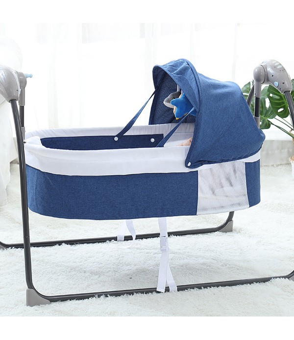 Multi-function Smart Electric Baby Cradle Bed Timing Adjustment New Baby Bassinet Bluetooth Music Multi-Range Adjustment Baby Cr