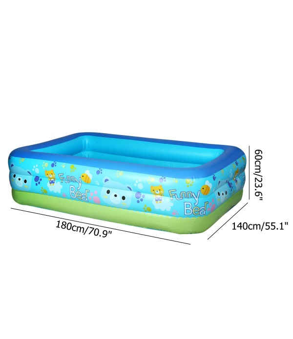 Inflatable Swimming Pool Adults Kids Pool Bathing Tub Outdoor Indoor - Type A