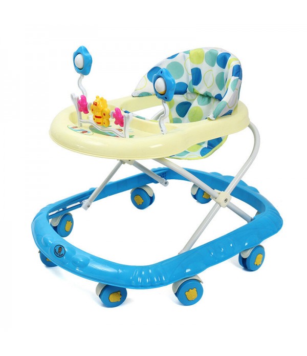 Baby Walker Adjustable Activity Learn Toddler Mummy Toys Walk Jumper - Blue