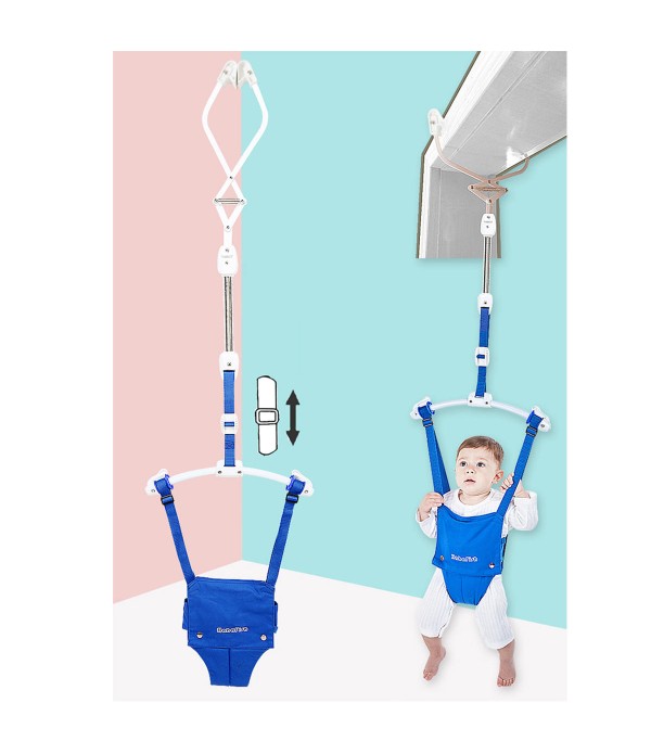 Baby Doorway Door Jumper Swing Seat Bouncer Baby Infant Adjustable Exerciser Toy - Blue