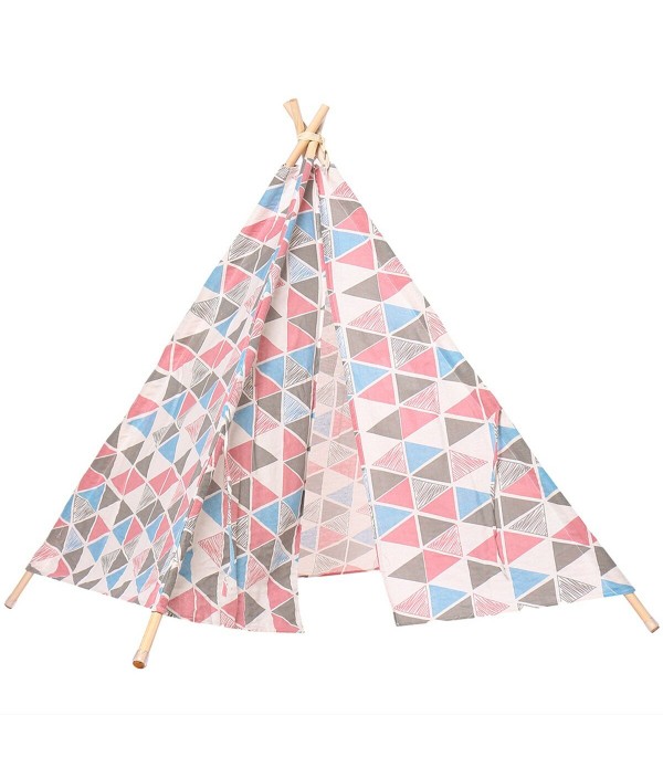 Large Cotton Linen Kids Play Tent Teepee Canvas Playhouse Indian Wigwam - Type A