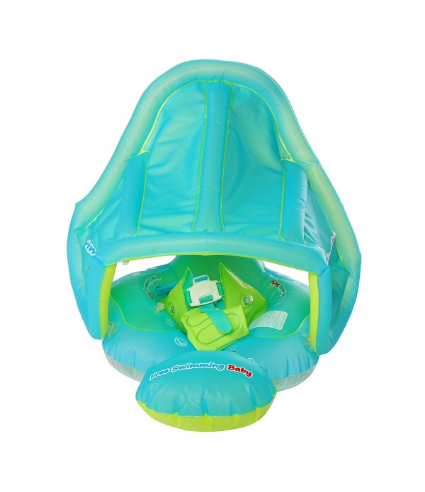 Inflatable Baby Swimming Ring Toddler Float Swim Pool Water Seat Canopy - L