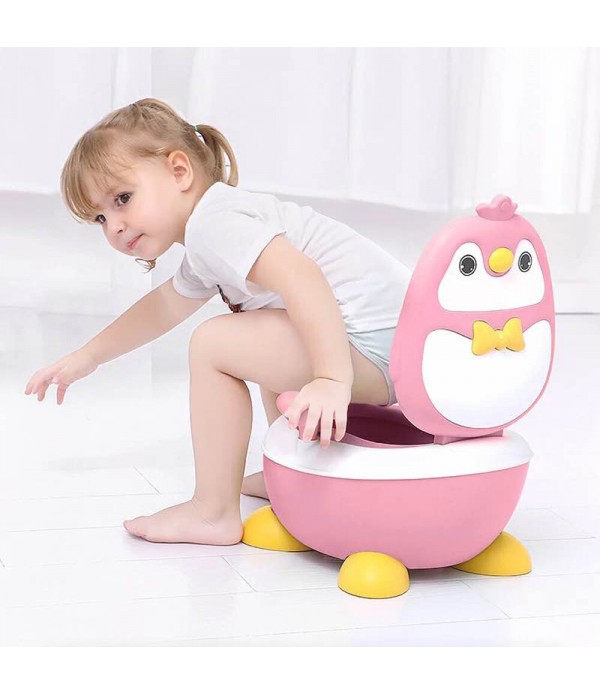 Children Potty Penguin Shape Spatterproof Urine Po...