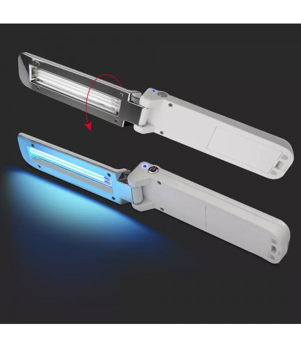 UVC Handheld Folding USB Sterilization Sterilize  Germicidal Flashlight Ultraviolet Lamp Home Travel Lamp