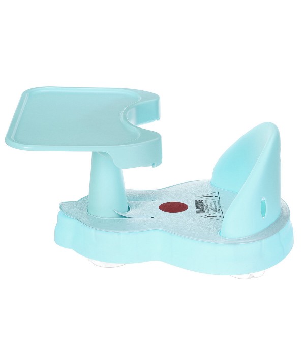 Tub Seat Baby Bathtub Pad Mat Chair Safety Security Anti Slip Baby Care Children Bathing Seat Washing Toy - Blue