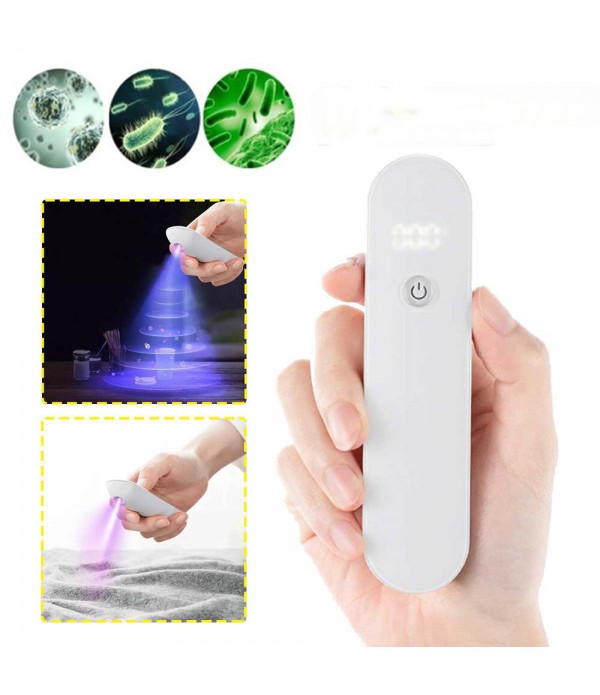 Household Portable Ultraviolet Light Phone Sterilizer USB Charging Toothbrush Mask Sterilizer Handheld Multifunction Germicidal 