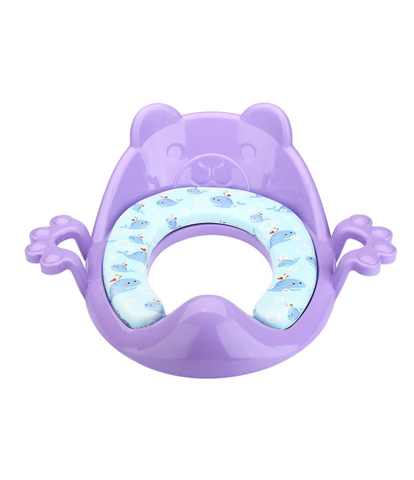 Baby Toilet Trainer Cute Cartoons Safe Handles Kids Toddler Potty Chair Seat Baby Potties Seat - Green