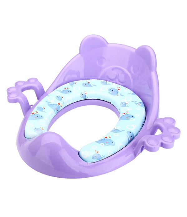 Baby Toilet Trainer Cute Cartoons Safe Handles Kids Toddler Potty Chair Seat Baby Potties Seat - Green