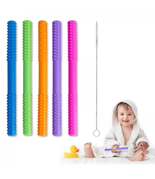 Baby Teething Bars Flexible Easy to Hold Silicone ...