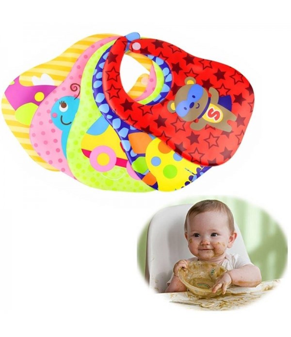 Baby Feeding Bib Waterproof Infant Bibs Soft Burp Colths EVA Eco-Friendly - Plane