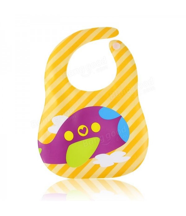 Baby Feeding Bib Waterproof Infant Bibs Soft Burp Colths EVA Eco-Friendly - Plane