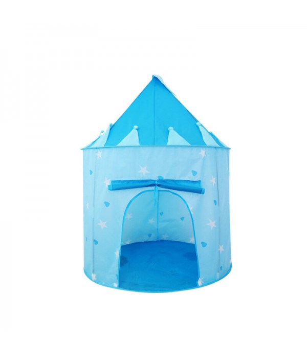 Love Stars Pattern Children Kids Interactive Game Play Tent Garden Indoor Yurt Castle Playhouse Toy Gift - Blue