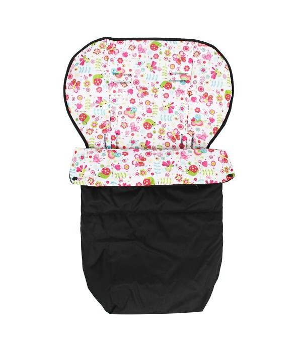 Newborn Baby Sleeping Bag Sleepsack Swaddle Wrap Pram Stroller Seat Bed Blankets - Black