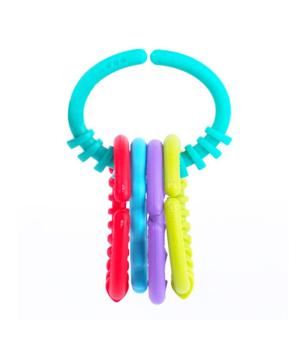 24Pcs Baby Colorful Rainbow Rings Kids Bed Stroller Hanging Toy Decoration Gift