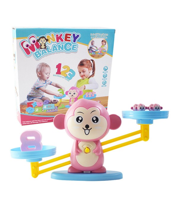 Piglet / Puppy / Monkey Balance Scale Toy Animals Number Math Learning Toy - 1