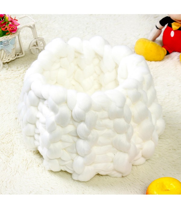 Nordic Knitted Cute Eggshell Newborn Baby Nest Hat Sleeping Bag Photo Props Photography Shoot Pillow -  Yellow