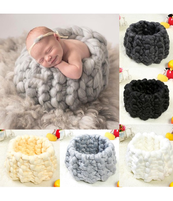 Nordic Knitted Cute Eggshell Newborn Baby Nest Hat...