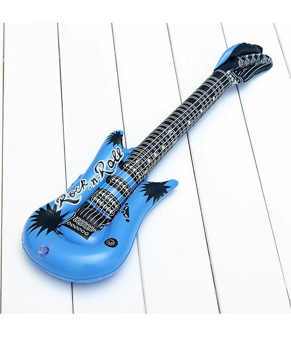 Baby Kids Air Inflatable Guitar Show Prop Toys Music Dream - Blue