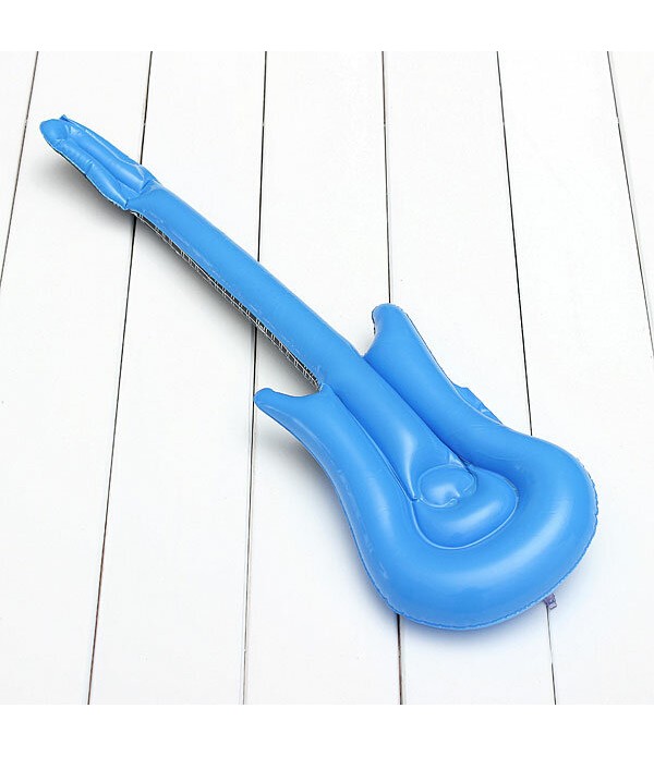 Baby Kids Air Inflatable Guitar Show Prop Toys Music Dream - Blue