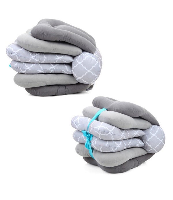 Breastfeeding Baby Plillows Multifunction Nursing Adjustable Infant Feeding Pillows for Baby Bedding Accessories - Blue