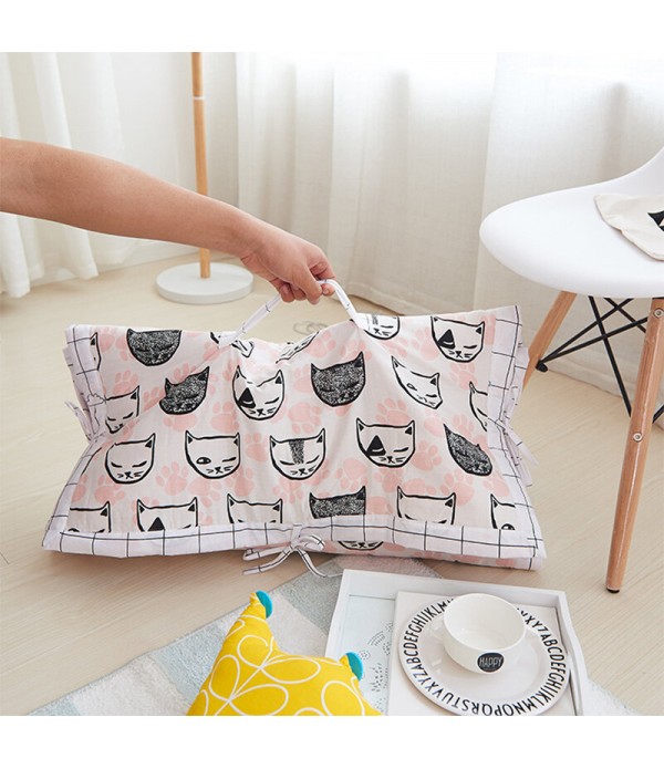 Three-piece Cartoon Baby Bedding Set Cotton Breathable East-to-Clean Pillow Mattress Quilt Set - #02