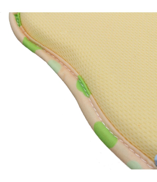 Baby Head Shaping Pillow Portable Memory Foam Rebound Infant Pillow Prevent Flat Head - Beige