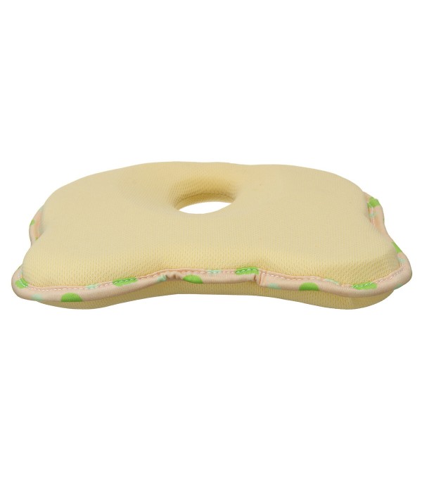 Baby Head Shaping Pillow Portable Memory Foam Rebound Infant Pillow Prevent Flat Head - Beige