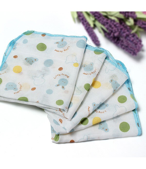 10 pcs 30X30cm baby cotton feeding towels