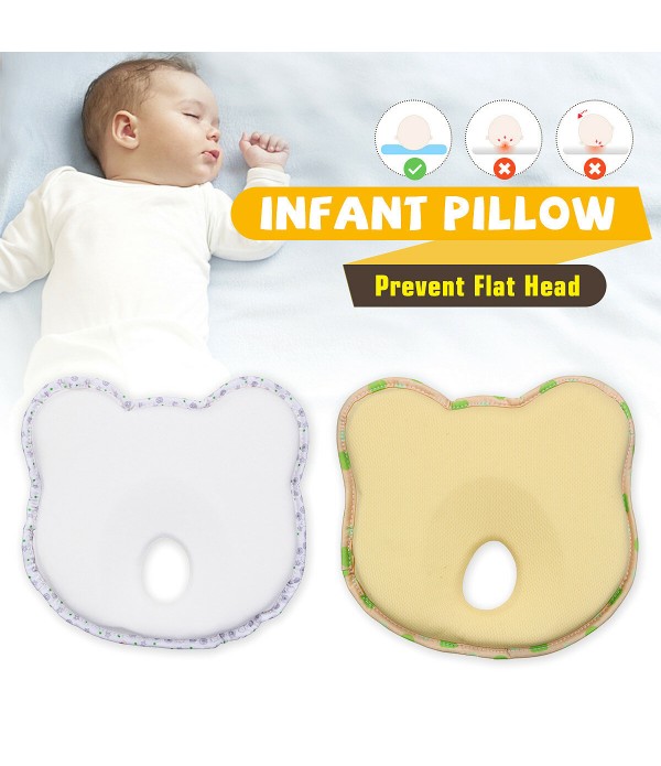 Baby Head Shaping Pillow Portable Memory Foam Rebo...