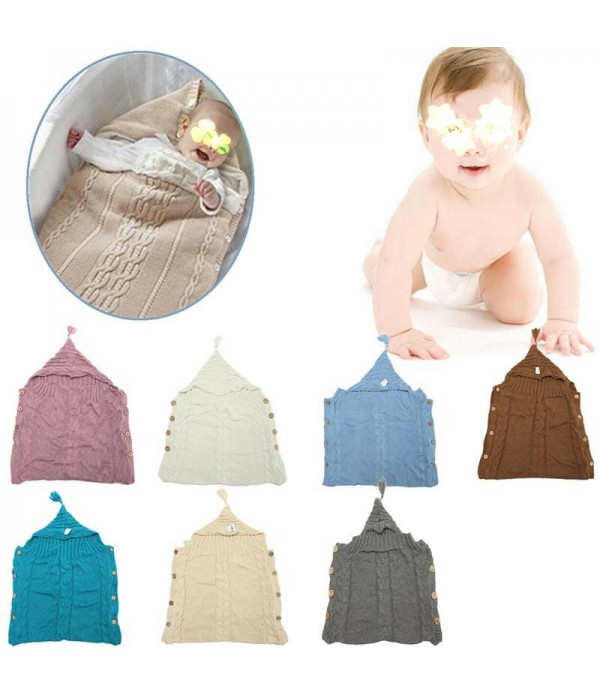 Winter Infant Cotton Wrap Blanket - Sky Blue