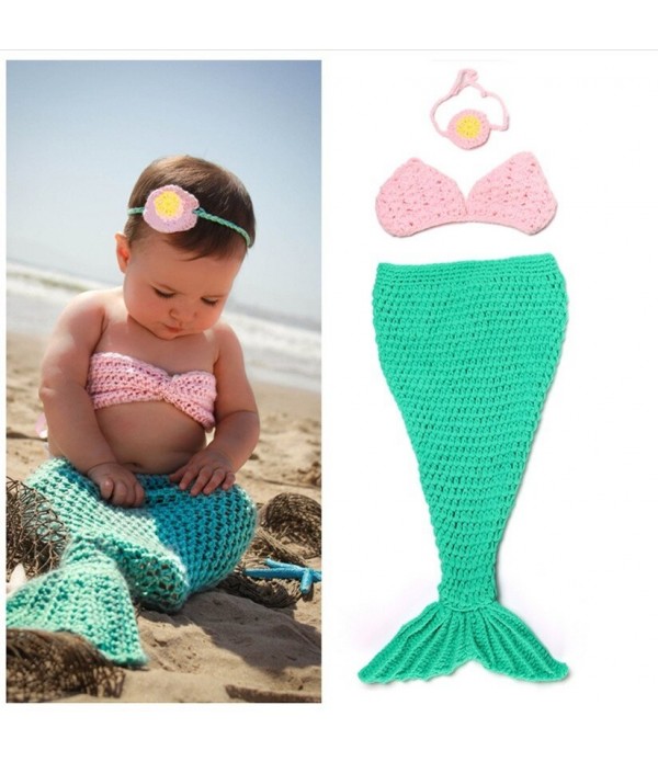 Baby handmade crochet mermaid clothing baby hundre...