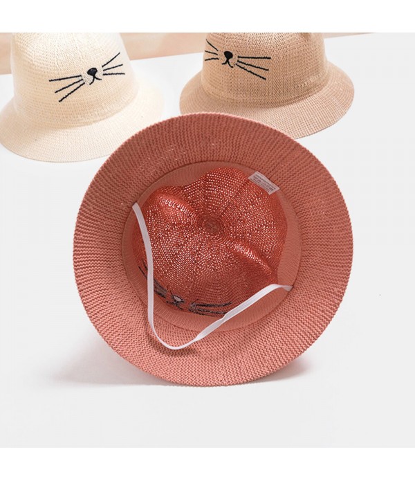 Children's Cat Hat Removable Face Screen - 001