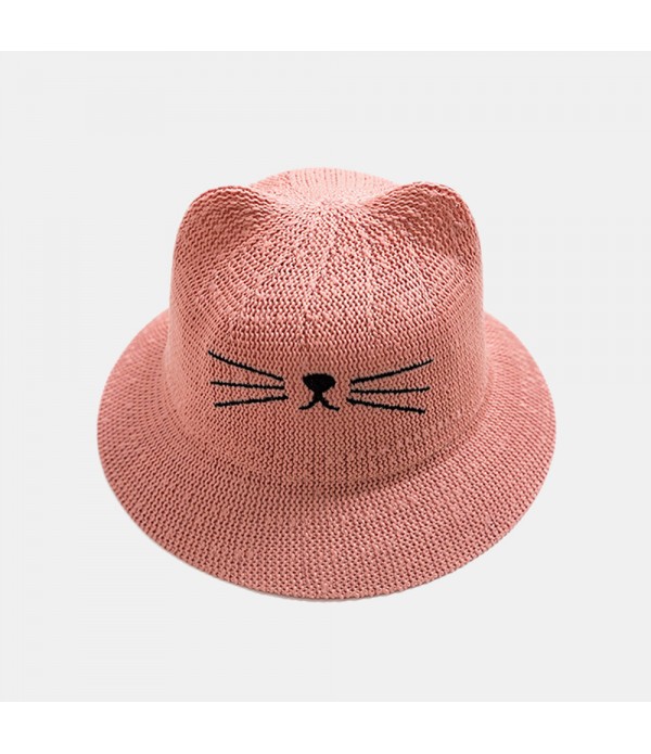 Children's Cat Hat Removable Face Screen - 001