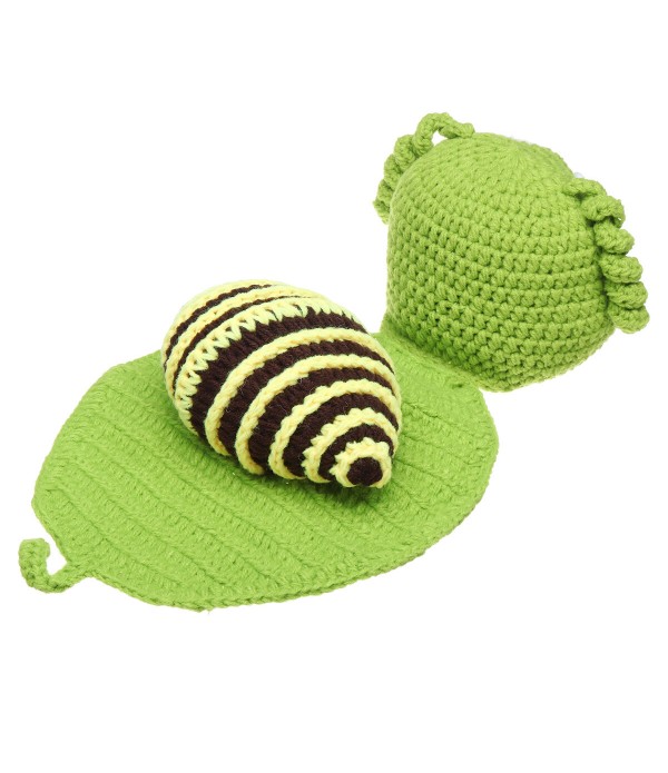 Knitted Snail Photography Prop Kid Baby Decorate Clothing