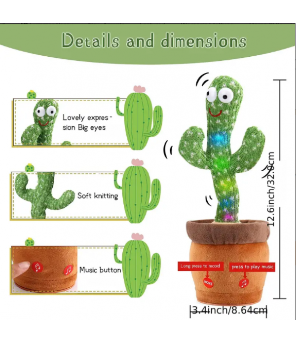 Baby Dancing Cactus, Talking Cactus Toys, Wriggle ...