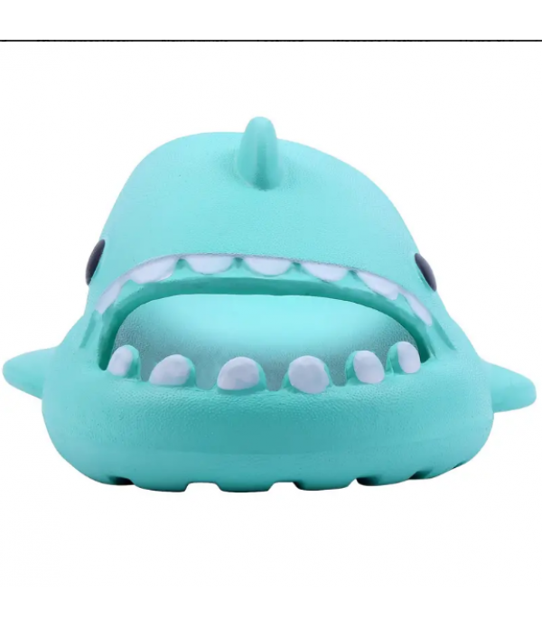 Baby Soft-soled Anti-slip Shark Design Slides Slippers Indoor Shoes For Boys Girls