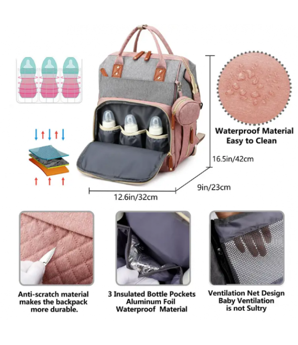 Baby Diaper Bag Backpack, Baby Bags For Boys Girls, Diaper Backpack Bag With A Changing Station, Multifunction Waterproof Large Travel Back Pack, Baby Registry Search, Newborn Baby Essential Gifts