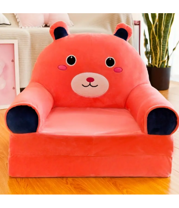 1pc 50cm/19.68in Children's Multifunctional Cartoon Folding Small Sofa, Kindergarten Baby Learns To Sit On The Seat, Boys And Girls Lazy Sofa Can Be Disassembled And Washed